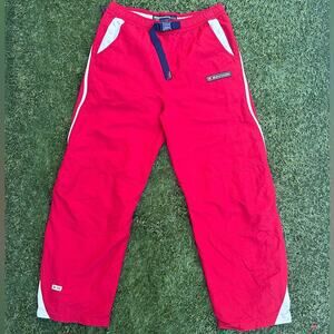 Vtg Abercrombie 90s Y2K Baggy Gorpcore Utility Track Pant Youth XL 30 Waist